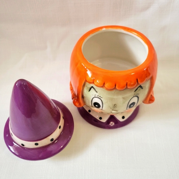 Johanna Parker Witch Candy Dish *New Vintage Inspired Halloween Canister - Picture 2 of 14